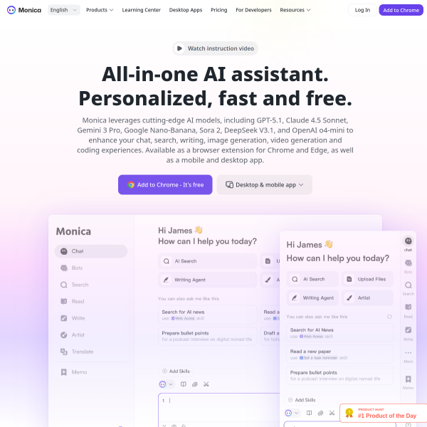 Monica AI Assistant